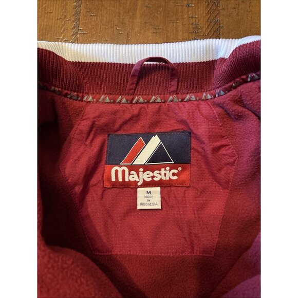 Majestic Men’s Indiana Hoosiers Bomber Jacket Size Medium NWT Heavy Jacket - Picture 4 of 10